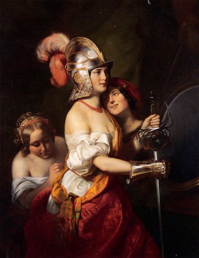 Friedrich von Amerling - La doncella armada de Friedrich von Amerling