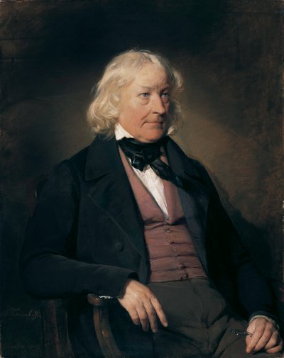 Alemán: Retrato del escultor Bertel Thorvaldsen (1770-1844) de Friedrich von Amerling