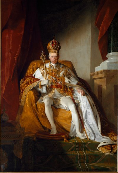 Retrato del Emperador Francisco II de Austria con las vestiduras imperiales de Friedrich von Amerling