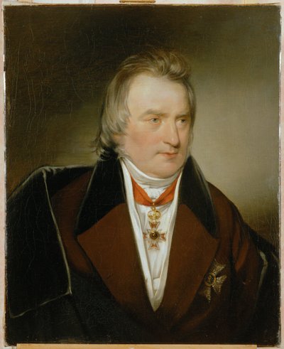 Profesor Dr. Ignaz Rudolf Bischoff von Altenstern, médico jefe del ejército austriaco, antiguo mecenas de Amerling ... (pintura sobre lienzo) de Friedrich von Amerling