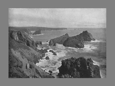 Viejo Cabeza de Lagarto y Kynance Cove, c. 1900 de Frith and Co