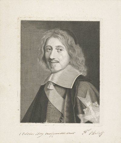 Retrato del canciller Michel Le Tellier de Frits Ohrloff (signed by artist)