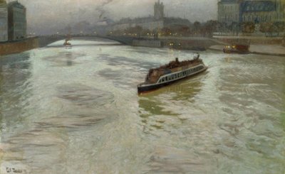 El Sena en noviembre de Fritz Thaulow
