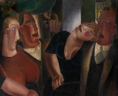 Village Sweethearts (óleo sobre lienzo) de Frits van den Berghe