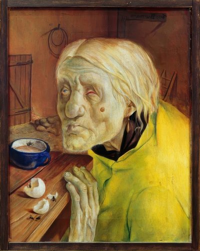 Señora Biene de Worpswede, 87 años de Fritz Burmann