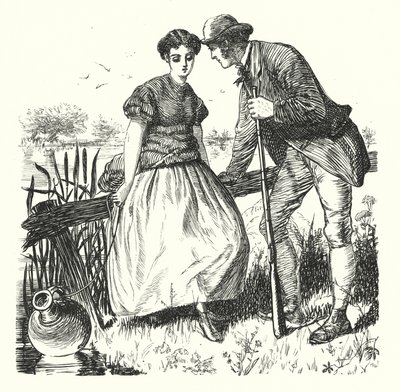 Tiempo de prímulas y tiempo de nieve (grabado) de Fritz Eltze