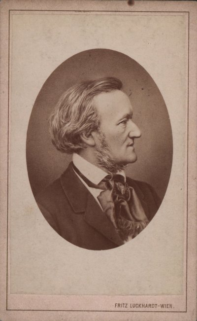 Retrato del compositor Richard Wagner de Fritz Luckhardt