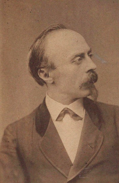 Retrato del compositor Hans von Bülow 1830-1894, c. 1875 de Fritz Luckhardt