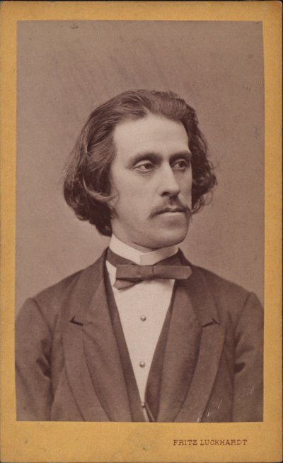 Retrato del compositor Josef Strauss de Fritz Luckhardt