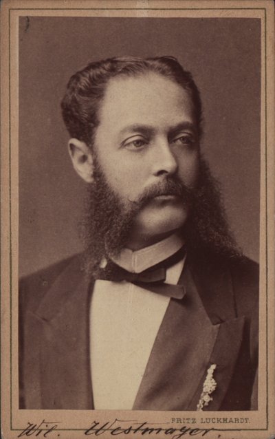 Retrato del compositor Wilhelm Westmeyer 1829-1880 de Fritz Luckhardt