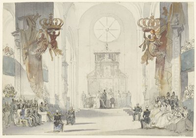 Matrimonio de la princesa Luisa con el príncipe Carlos de Suecia de Fritz Ludwig von Dardel