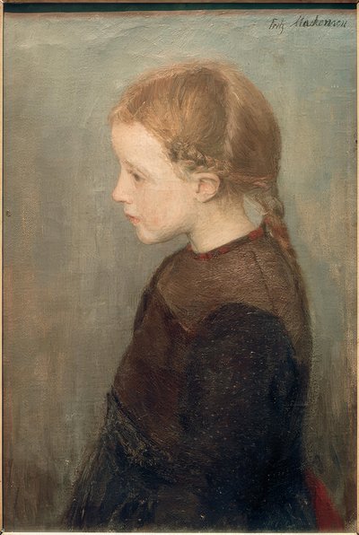 Cabeza de niña de Fritz Mackensen