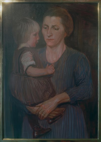 Madre e hijo de Fritz Mackensen