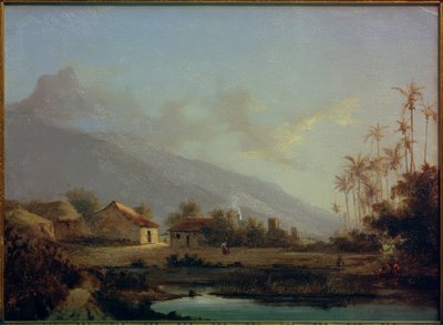 Paisaje tropical de Fritz Melbye