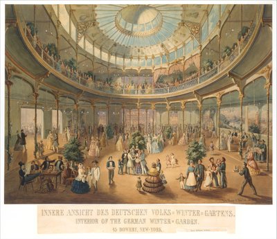 Vista interior del Jardín de Invierno Alemán, 1856 de Fritz Meyer