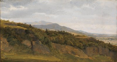 Paisaje alemán con vista a un amplio valle de Fritz Petzholdt