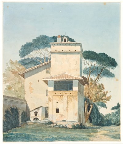 El taller de Rafael en el jardín de Villa Borghese. Roma de Fritz Petzholdt
