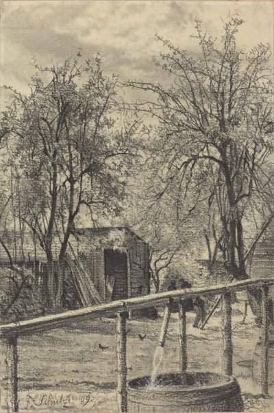Un rincón de un jardín de alquiler de Fritz Schulze