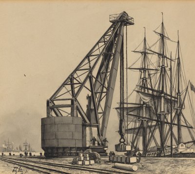 Grúa en el puerto libre de Fritz Stoltenberg