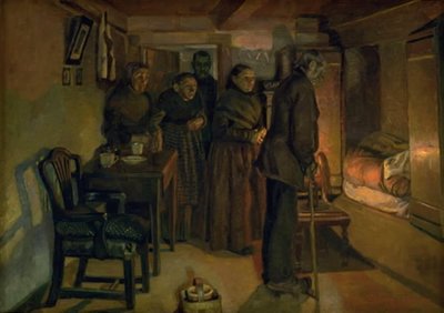 En un lecho de muerte de Fritz Syberg