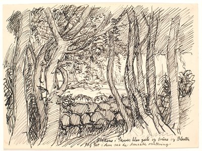 Las hojas en el bosque se volvieron amarillas y marrones... de Fritz Syberg