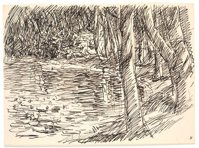 Un lago en el bosque de Fritz Syberg
