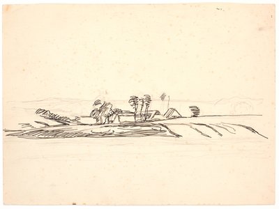 Paisaje con una granja de Fritz Syberg