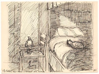 Y el gato era el señor de la casa y la gallina Madame de Fritz Syberg