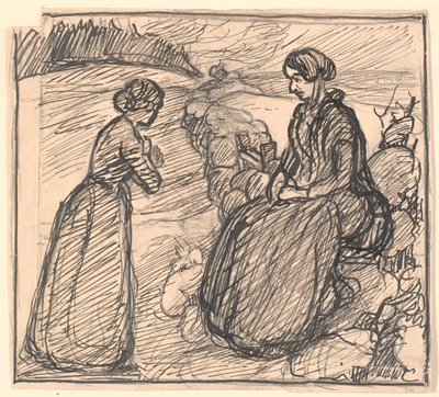 Borrador de H.C. Andersen "La historia de una madre" de Fritz Syberg