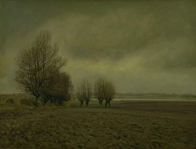 Paisaje Invernal cerca de la Playa de Taarby en Funen de Fritz Syberg