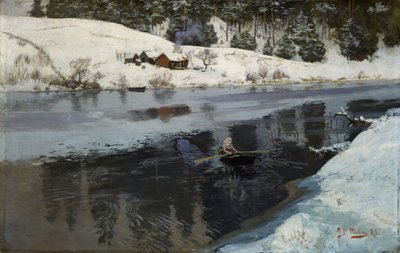 Invierno en el río Simoa de Fritz Thaulov