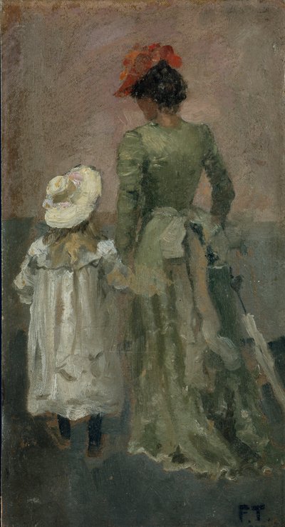 Alexandra Thaulow con Ingrid de Fritz Thaulow