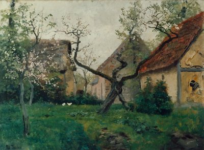 Manzano en flor de Fritz Thaulow