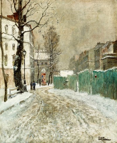 Callejón trasero, Montmartre de Frits Thaulow