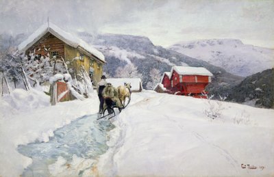 Posada de postas de Fritz Thaulow