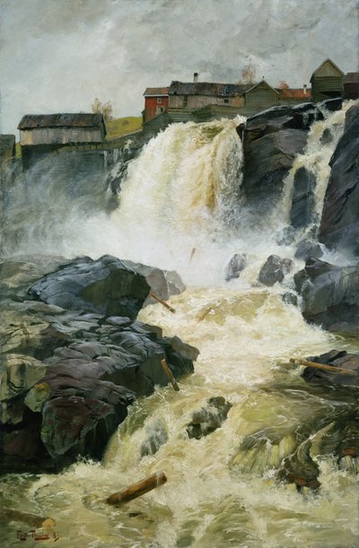 Cascadas de Haug, Modum de Fritz Thaulow