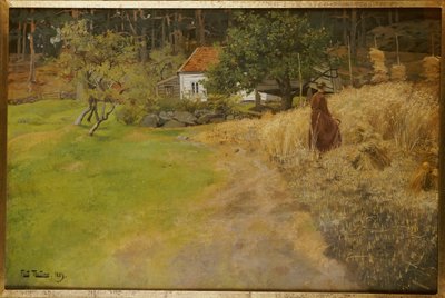 Haciendo heno, Stord, 1889 de Frits Thaulow