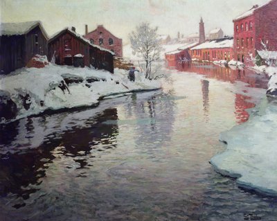 Río Lysaker de Fritz Thaulow