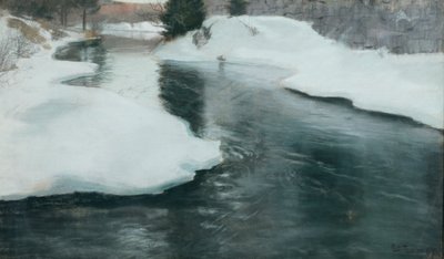 Deshielo de primavera de Fritz Thaulow
