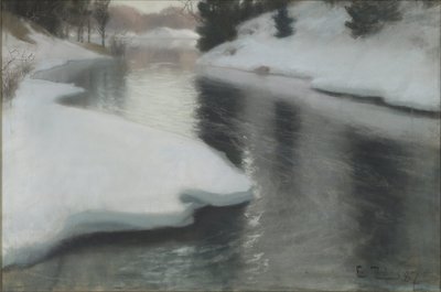 Deshielo de primavera de Frits Thaulow