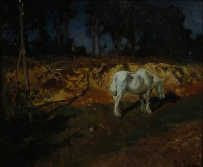 El caballo del doctor (óleo sobre lienzo) de Fritz Thaulow