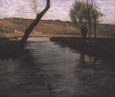 El arroyo a través del prado de Fritz Thaulow
