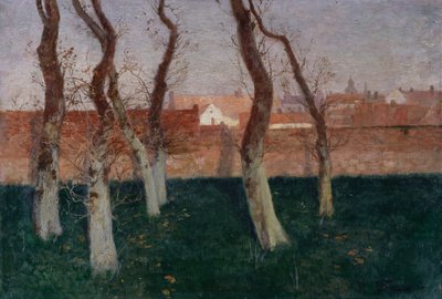 El Jardín Amurallado de Frits Thaulow