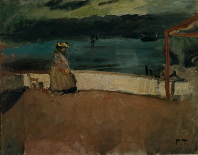 Sin título, c.1895 (óleo sobre lienzo) de Fritz Thaulow