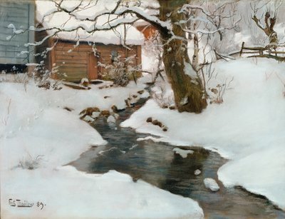 Invierno en la isla de Stord, 1889 de Frits Thaulow