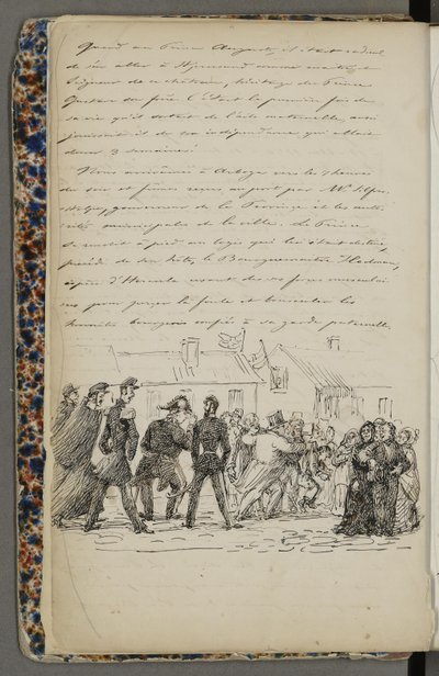 Ilustración tomada de un archivo privado en la Biblioteca Nacional titulada Viaje a Noruega 1856 por Fritz von Dardel de Fritz von Dardel