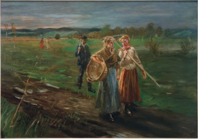 Durante la siega del heno de Fritz von Uhde