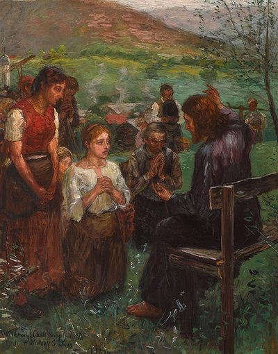 El sermón de la montaña de Fritz von Uhde