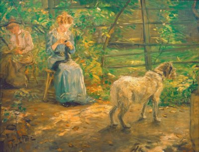 En el sol de otoño de Fritz von Uhde