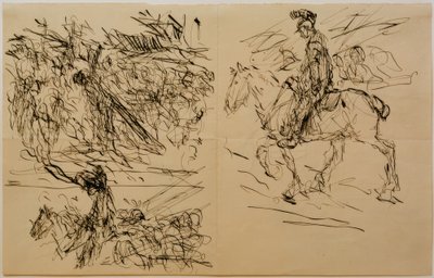 Estudios para "Gólgota" de Fritz von Uhde